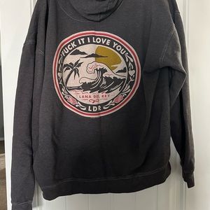 Lana Del Rey Grey hoodie size XL